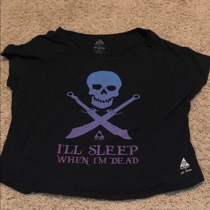 Black flow tee shirt